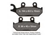 MOTORCYCLE DISC PAD SET