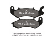 M/C DISC PAD SET - DMX  BLACK