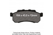 M/C DISC PAD - RED