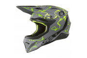Small O'Neal 1SRS Helmet SPLASH V.26 gray/neon yellow(55/56)