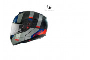 MT ATOM GOREX C12 TI/BLU/R MED FLIP UP TITANIUM / BLUE/ RED