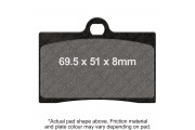 EBC V PAD SEMI SINTERED PAD SET