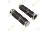 Grips Leather Black Chrome End