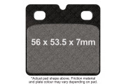 M/C DISC PAD SET - DMX (AS FA018 BUT @ 7.50MM THICKNESS)