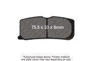 EBC V PAD SEMI SINTERED PAD SET
