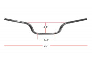 Handlebars 7/8" Chrome 4.5" Rise OE Style as fitted Honda CB