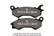 EBC SCOOTER DISC PAD SET BLACK E327