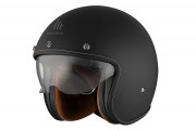 2XL LE MANS A1 MATT BLACK MT HELMETS OPEN FACE CLASSIC
