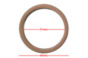 Exhaust Gaskets Alloy Fibre OD 40mm ID 31mm Thickness 6mm