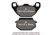 EBC SCOOTER DISC PAD SET BLACK E327