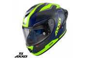 AXXIS COBRA RAGE A3 YELL MED FULL FACE CARBON