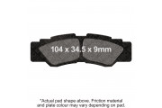 M/C DISC PAD SET - SINTERED