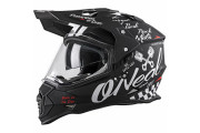 SIERRA HELMET TORMENT BK/WH L ONEAL DUAL SPORT