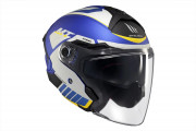 MED COSMO CRUISER C7 MATT BLUE OPEN FACE MT HELMETS