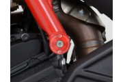 Frame Plug red aluminium LHS or RHS Ducati Hypermotard 82