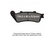 EBC Semi Sintered V Pad Set