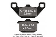 M/C DISC PAD SET -DMX