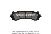 EBC V PAD SEMI SINTERED PAD SET