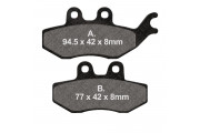 EBC SCOOTER DISC PAD SET BLACK E327