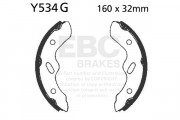 EBC GROOVED BRAKE SHOE SET (5)