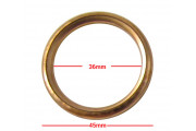 Exhaust Gaskets Copper OD 45mm ID 36mm Thickness 5mm