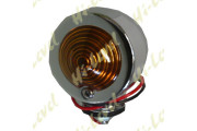 Bullet Indicator Light Chrome Orginal Type with Amber Lens