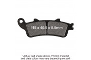 EBC V PAD SEMI SINTERD PAD SET