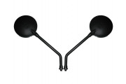 Mirrors 10mm Black Round Left "Z-Type"