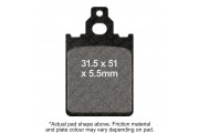 EBC SCOOTER DISC PAD SET BLACK E327