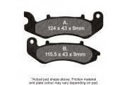 M/C DISC PAD SET - DMX  BLACK