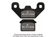 M/C DISC PAD-BLACK
