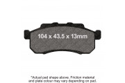 M/C DISC PAD - RED