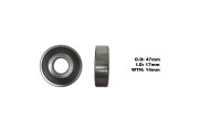 Bearing Koyo/JTEKT 6303 DDU 2RS C3 (ID 17mm x OD 47mm x W 14