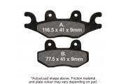 M/C DISC PAD - RED (5)