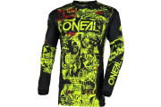 YOUTH JERSEY ATTACK BK/YEL MED ELEMENTS YOUTH