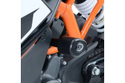 Aero no-cut Frame Sliders KTM RC125/200/390 all up to '21