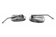 Chrome Oval Mirrors 10mm pair