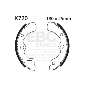 EBC BRAKE SHOE SET (5)