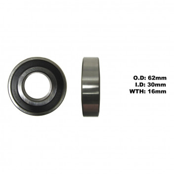 Bearing Koyo/JTEKT 6206DDU(ID 30mm x OD 62mm x W 16mm)