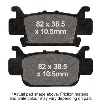 M/C DISC PAD - RED