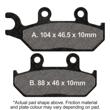 MOTORCYCLE DISC PAD SET