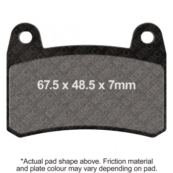 EBC V PAD SEMI SINTERED PAD SET