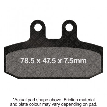 EBC SINTERED SCOOTER DISC PAD SET