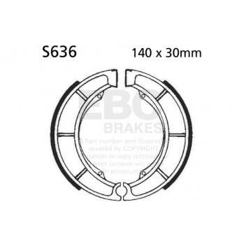 EBC BRAKE SHOE SET (5)
