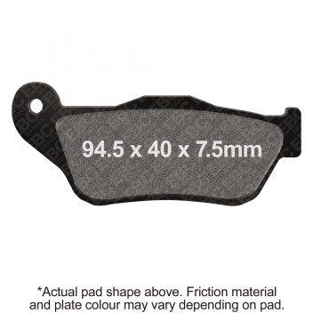 EBC SCOOTER DISC PAD SET BLACK E327