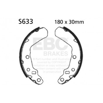 EBC BRAKE SHOE SET (5)