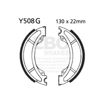 EBC GROOVED BRAKE SHOE SET