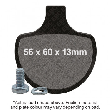 EBC V PAD SEMI SINTERED PAD SET