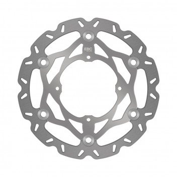 NEW PLAIN SILVER CENTER HUB OVERSIZE DISCS-250MM-C/W BRACKET