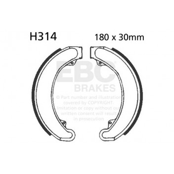 EBC BRAKE SHOE SET